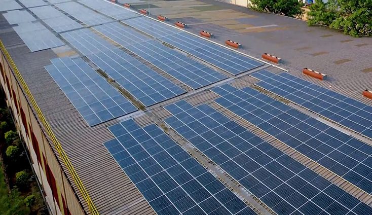 1MW Grid Tied Solar Power Plant Installed at Izhar Steel Mills