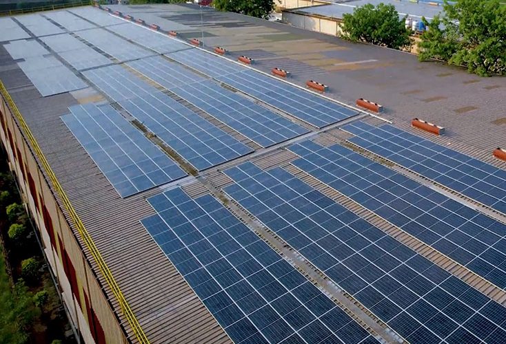 1MW Grid Tied Solar Power Plant Installed at Izhar Steel Mills