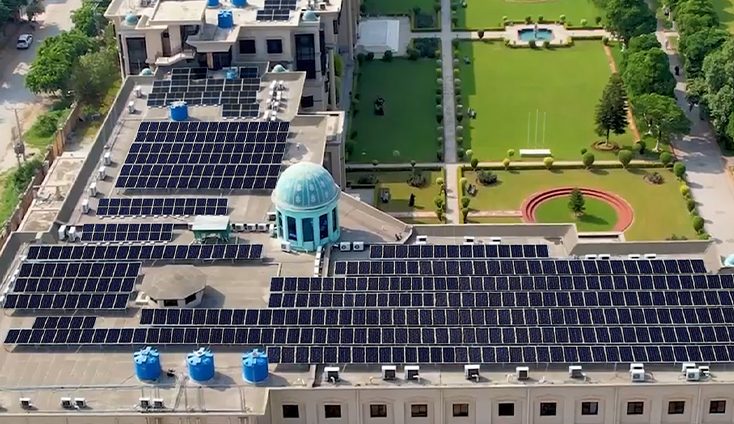 260KW Grid Tied Solar Power Plant Installed at Fast Nuces Islamabad