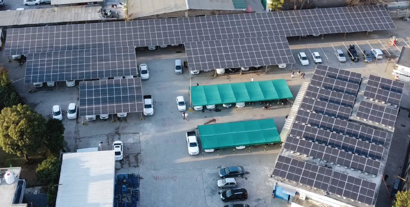 334KW Grid Tied Solar Power Plant Installed at Schlumberger International