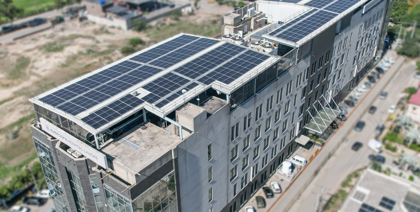335KW Grid Tied Solar Power Plant Installed at Evercare Hospital