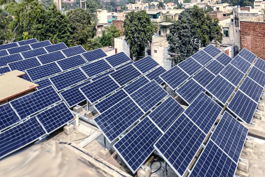 380KW Grid Tied Solar Power Plant Installed at Cresent School