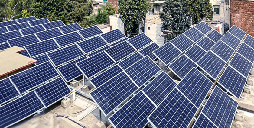 380KW Grid Tied Solar Power Plant Installed at Cresent School